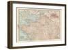 Map of France, Northern Part. with Insets Showing the Provinces of France and Paris and Vicinity-Encyclopaedia Britannica-Framed Art Print