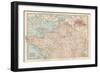 Map of France, Northern Part. with Insets Showing the Provinces of France and Paris and Vicinity-Encyclopaedia Britannica-Framed Art Print