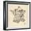 Map of France Old Sheet Music Map-Michael Tompsett-Framed Art Print