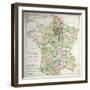 Map of France Showing Plans to Divide Departments, 1789-null-Framed Giclee Print