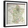 Map of France Showing Plans to Divide Departments, 1789-null-Framed Giclee Print