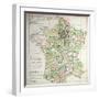 Map of France Showing Plans to Divide Departments, 1789-null-Framed Giclee Print