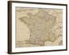 Map of France Showing the Departements-null-Framed Photographic Print