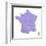 Map of France-mick1980-Framed Art Print