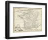 Map of France-T. Jeffreys-Framed Art Print