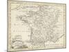 Map of France-T. Jeffreys-Mounted Art Print