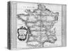 Map of France-null-Stretched Canvas