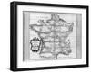 Map of France-null-Framed Giclee Print