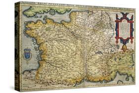 Map of France-null-Stretched Canvas