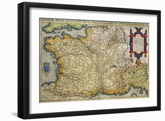 Map of France-null-Framed Giclee Print