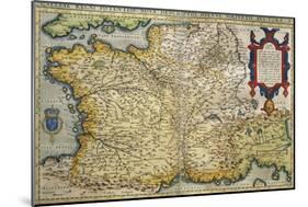 Map of France-null-Mounted Giclee Print