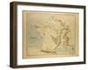 Map of France-null-Framed Giclee Print