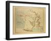 Map of France-null-Framed Giclee Print