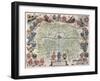 Map of Frankfurt and the Surrounding Area, from Nova Hanc Territori Francofurtensis Tabulum, 1649-Joan Blaeu-Framed Giclee Print