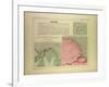 Map of French Guiana-null-Framed Giclee Print