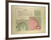 Map of French Guiana-null-Framed Giclee Print