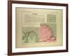 Map of French Guiana-null-Framed Giclee Print