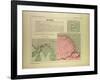 Map of French Guiana-null-Framed Giclee Print