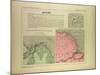 Map of French Guiana-null-Mounted Giclee Print