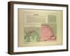 Map of French Guiana-null-Framed Giclee Print