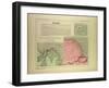 Map of French Guiana-null-Framed Giclee Print