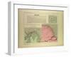 Map of French Guiana-null-Framed Giclee Print