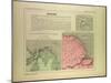 Map of French Guiana-null-Mounted Giclee Print