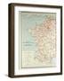 Map of French Railway Lines-null-Framed Giclee Print