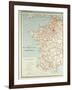 Map of French Railway Lines-null-Framed Giclee Print