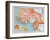 Map of French West and Equatorial Africa, from a School Geography Textbook, 1938-null-Framed Giclee Print