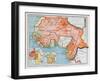 Map of French West and Equatorial Africa, from a School Geography Textbook, 1938-null-Framed Giclee Print