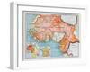 Map of French West and Equatorial Africa, from a School Geography Textbook, 1938-null-Framed Giclee Print