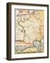 Map of French Wine Country-null-Framed Art Print