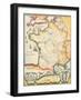 Map of French Wine Country-null-Framed Art Print