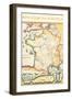 Map of French Wine Country-null-Framed Art Print