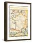 Map of French Wine Country-null-Framed Art Print