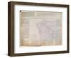 Map of Galicia with the Route of the French Army and a Log, from the Campaign in January, 1809-French-Framed Premium Giclee Print