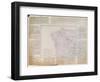 Map of Galicia with the Route of the French Army and a Log, from the Campaign in January, 1809-French-Framed Premium Giclee Print