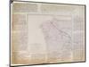 Map of Galicia with the Route of the French Army and a Log, from the Campaign in January, 1809-French-Mounted Premium Giclee Print