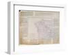 Map of Galicia with the Route of the French Army and a Log, from the Campaign in January, 1809-French-Framed Giclee Print