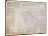 Map of Galicia with the Route of the French Army and a Log, from the Campaign in January, 1809-French-Mounted Giclee Print