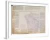 Map of Galicia with the Route of the French Army and a Log, from the Campaign in January, 1809-French-Framed Giclee Print