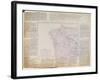 Map of Galicia with the Route of the French Army and a Log, from the Campaign in January, 1809-French-Framed Giclee Print