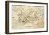 Map of Gangi Area, Palermo, Italy-null-Framed Giclee Print