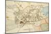 Map of Gangi Area, Palermo, Italy-null-Mounted Giclee Print