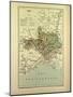 Map of Gard France-null-Mounted Giclee Print