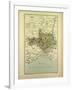 Map of Gard France-null-Framed Giclee Print