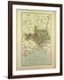 Map of Gard France-null-Framed Giclee Print