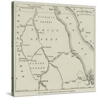 Map of General Gordon's Route from Assouan to Khartoum-null-Stretched Canvas