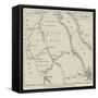 Map of General Gordon's Route from Assouan to Khartoum-null-Framed Stretched Canvas